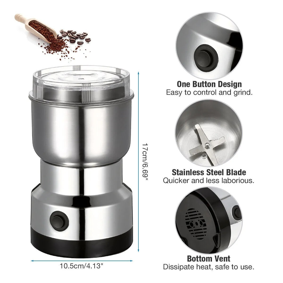 Stainless Steel Spices & Masala Grinder with Free Delivery - Bliss Beauty