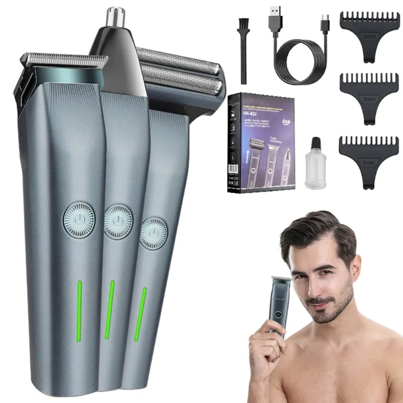 3 in 1 Rechargeable Hair Trimmer + Free Shipping