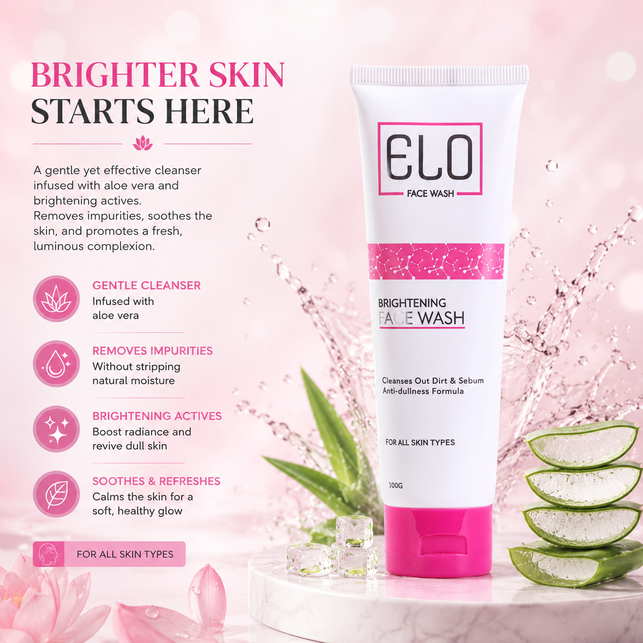 ELO Brightening Facewash – Deep Cleansing