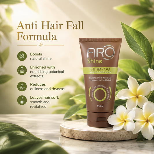 Aro shine Shampoo – Anti Hair Fall - Natural Hair Repair with Keratin & Biotin