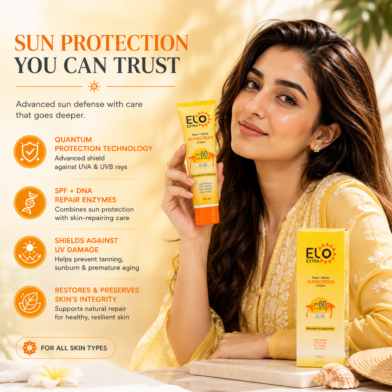 ELO Extra Sunscreen – Broad-Spectrum SPF Protection
