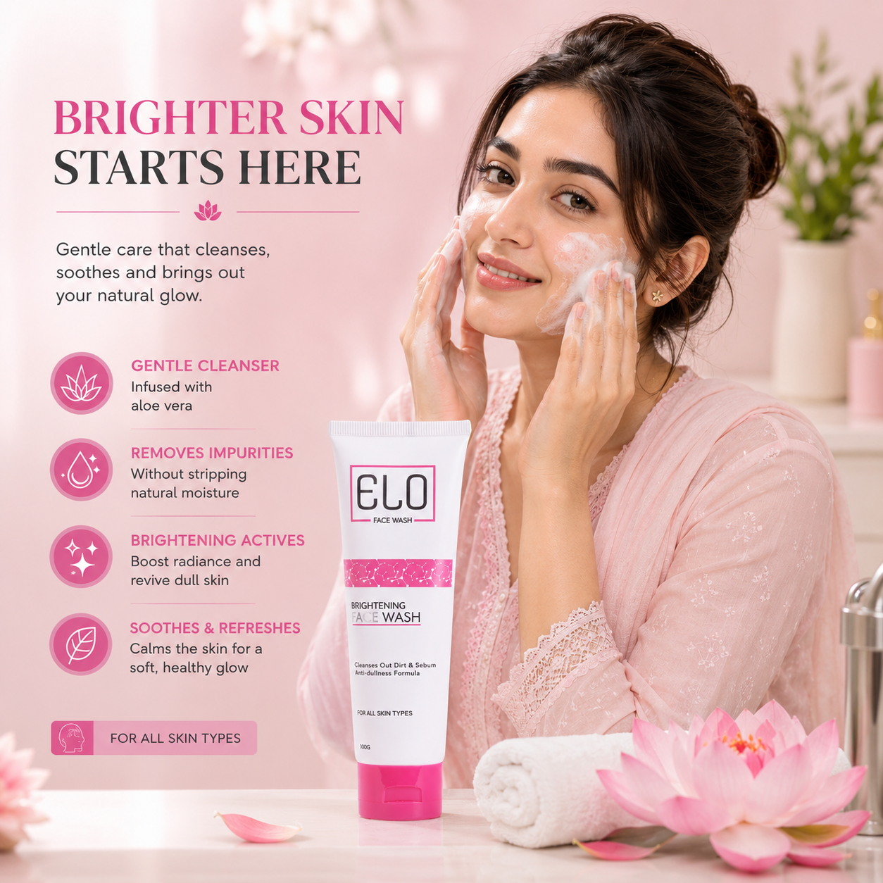 ELO Brightening Facewash – Deep Cleansing