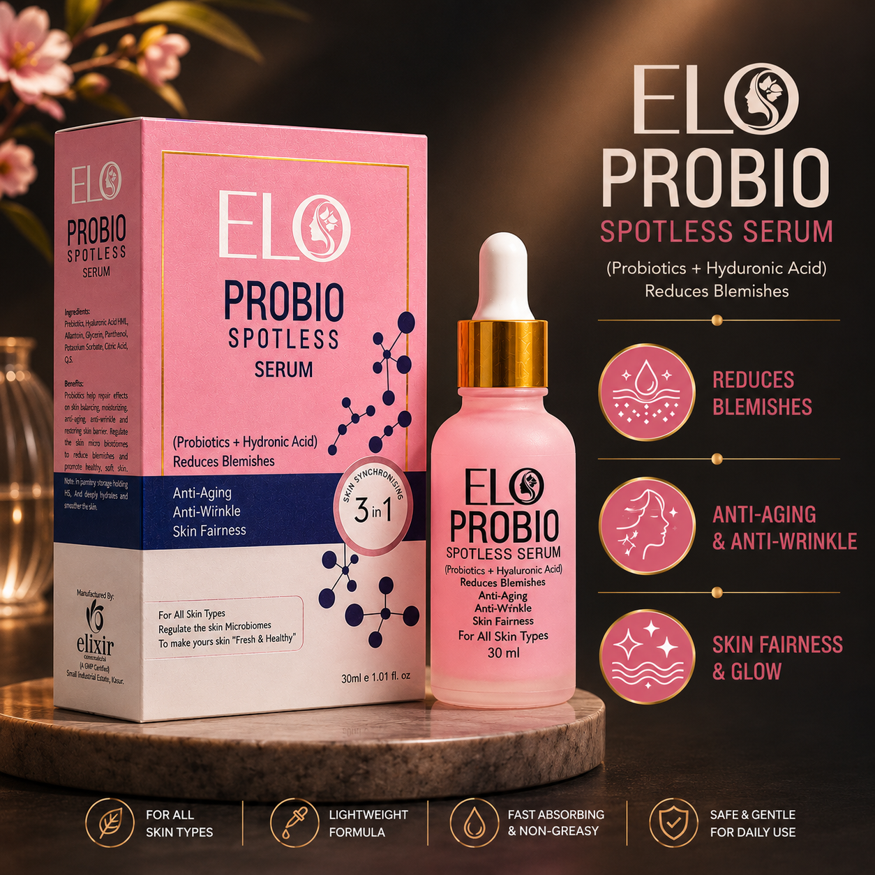 ELO Probio Spotless Serum – Probiotic Skincare for Clear, Glowing Skin