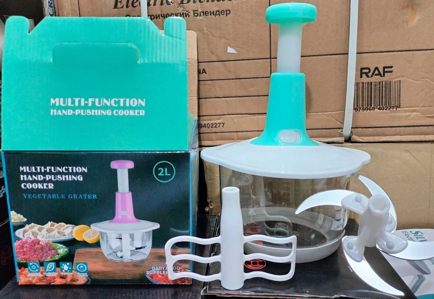 Hand Push Chopper 2 Liter Capacity with FREE Delivery