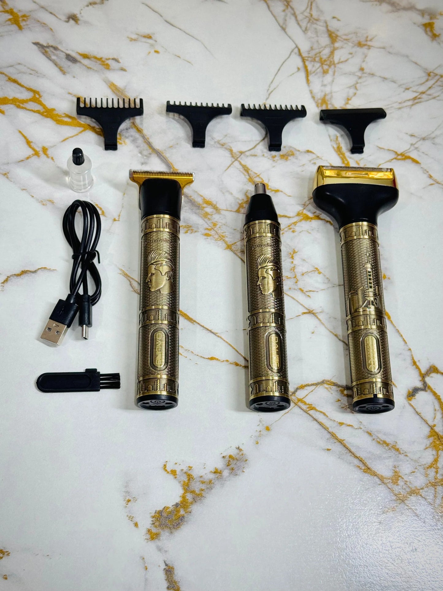 Daling 3-in-1 Grooming Kit – Rechargeable Clipper + Trimmer - Bliss Beauty 