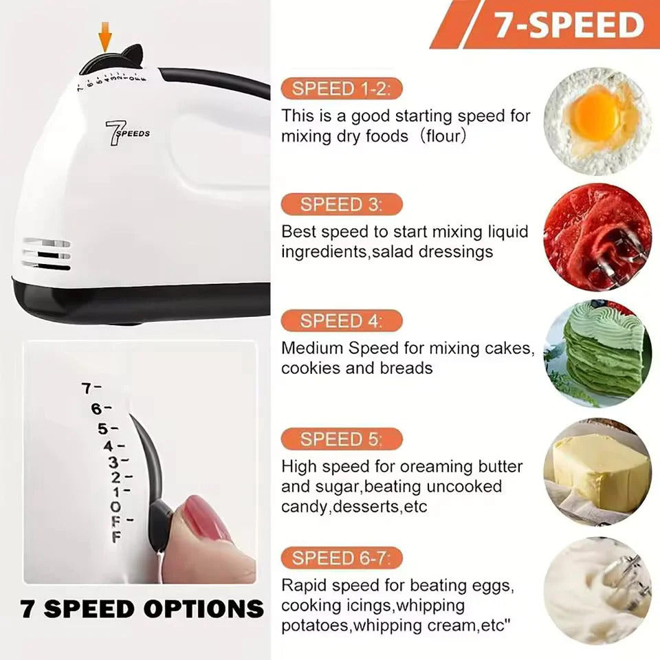 Hand Mixer 7 Speed Hot Selling